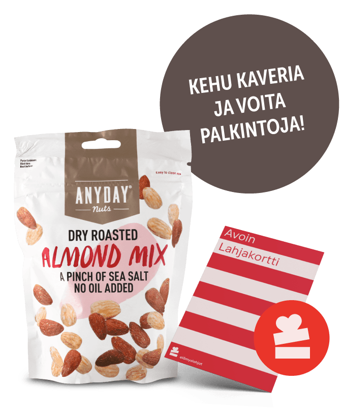 Kehu kaveria ja voita palkintoja!